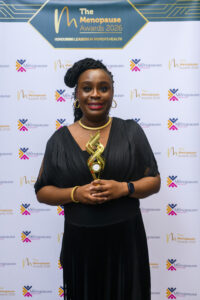 Dr Itunu Johnson-Sogbetun with her outstanding achievement award