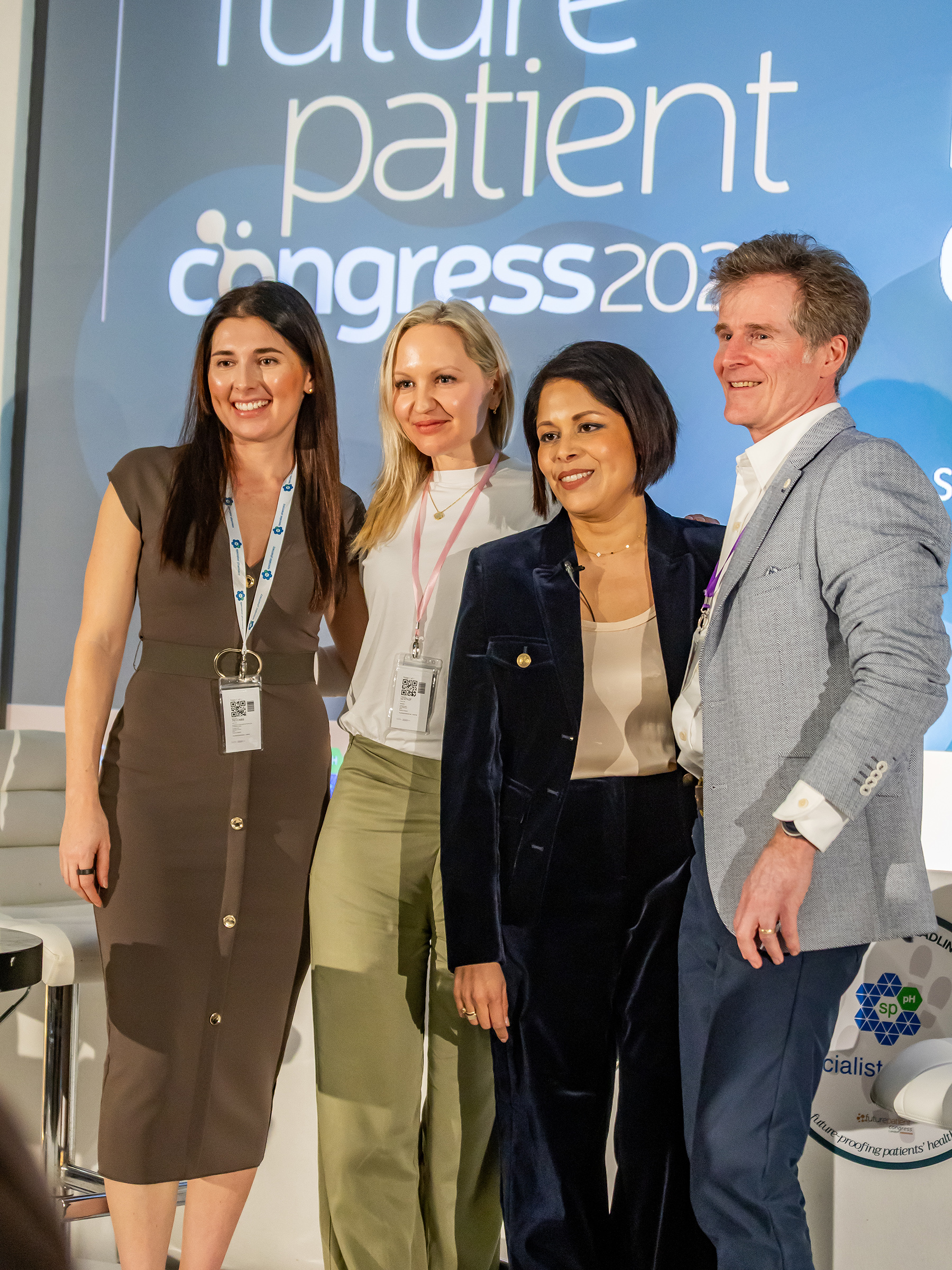 Image of the Future Patient Congress team on stage